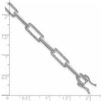 14kw 1 3/8ct Lab Grown Dia VS/SI+ G+ Comp Fashion Link Bracelet