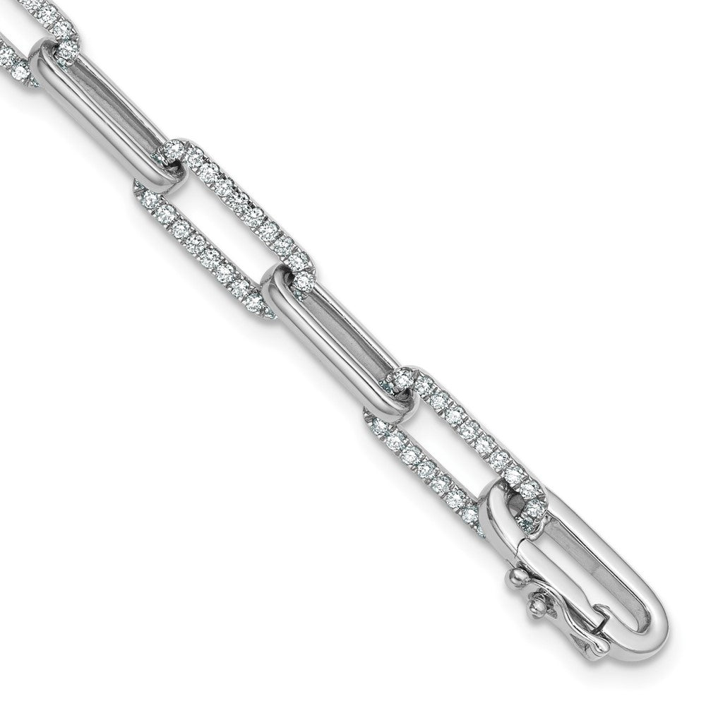 14kw 1 3/8ct Lab Grown Dia VS/SI+ G+ Comp Fashion Link Bracelet