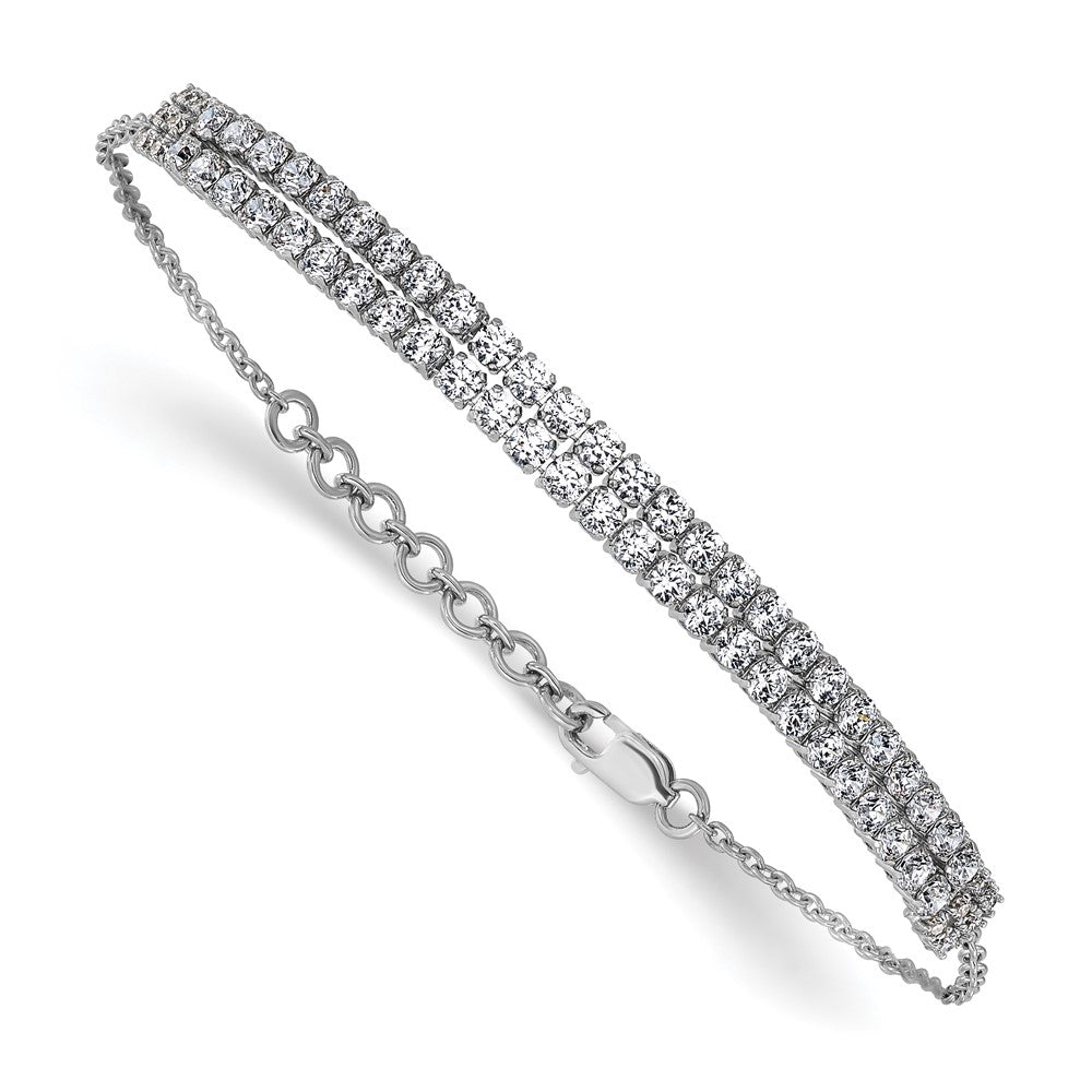 14kw 2 3/8 ct Lab Grown Dia VS/SI+ G+ Comp 6.5in w/ 1in ext Bracelet