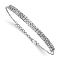 14kw 2 3/8 ct Lab Grown Dia VS/SI+ G+ Comp 6.5in w/ 1in ext Bracelet
