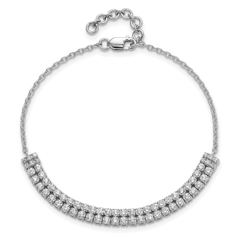 14kw 2 3/8 ct Lab Grown Dia VS/SI+ G+ Comp 6.5in w/ 1in ext Bracelet