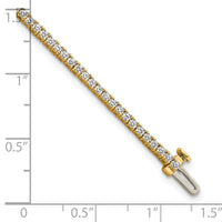 14k 2ct Lab Grown Diamond VS/SI+ G+ Complete Tennis Bracelet