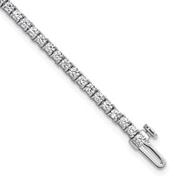 14k White Gold  3ct Lab Grown Dia VS/SI+ G+ Complete Tennis Bracelet