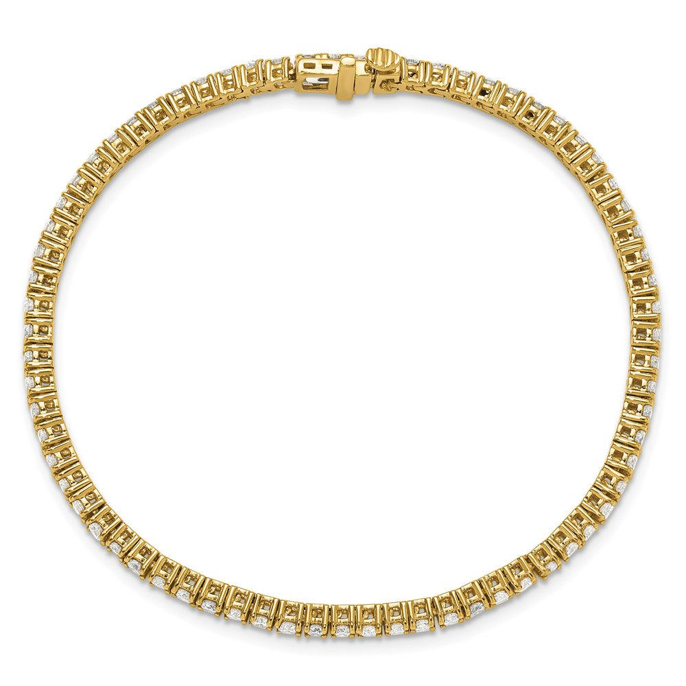 14k 3ct Lab Grown Diamond VS+ F+ Complete Tennis Bracelet