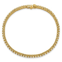 14k 3ct Lab Grown Diamond VS+ F+ Complete Tennis Bracelet