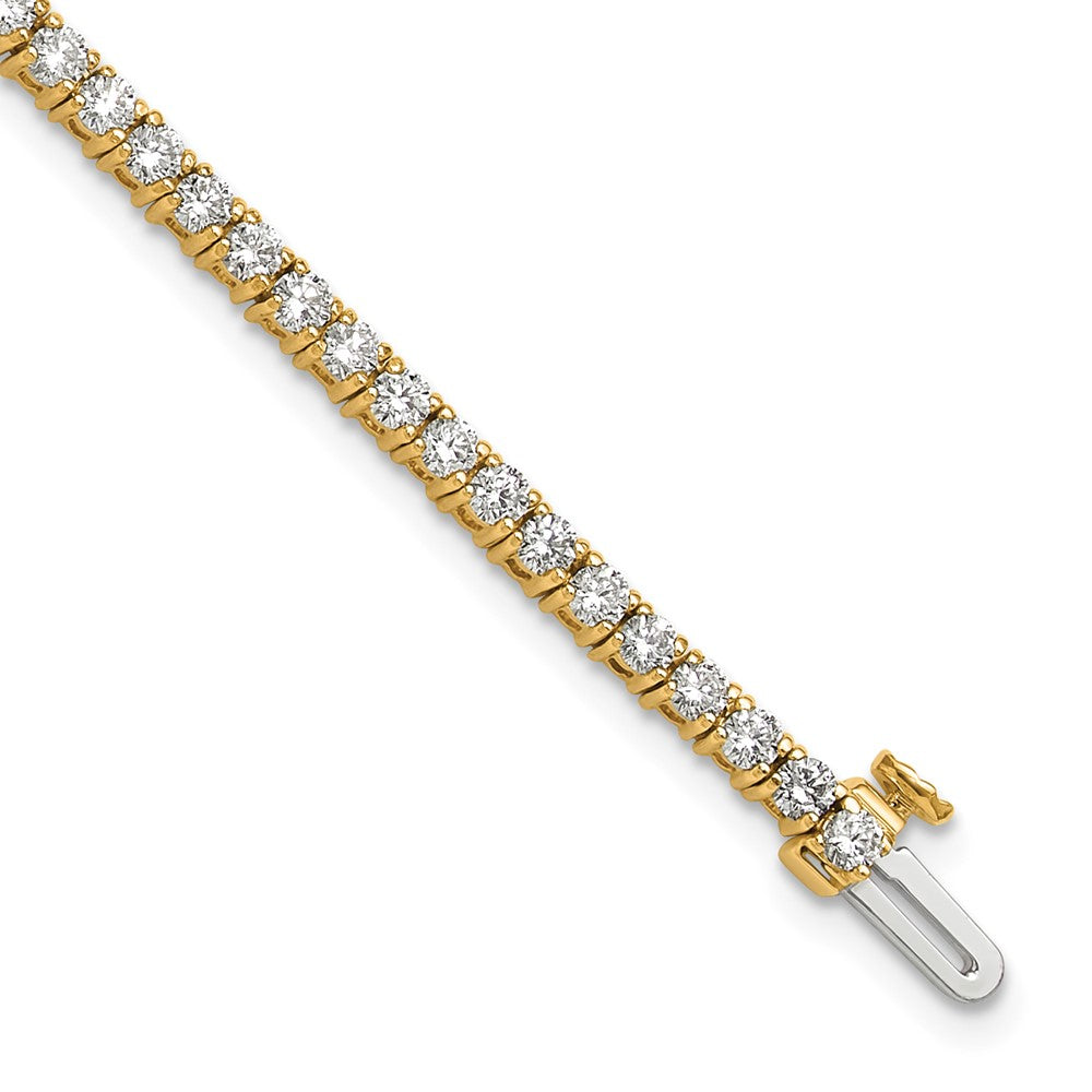 14k 3ct Lab Grown Diamond VS+ F+ Complete Tennis Bracelet