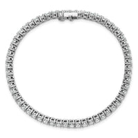 Platinum  5ct Lab Grown Dia VS+ F+ Complete Tennis Bracelet