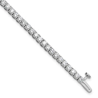 14k White Gold  5ct Lab Grown Dia VS+ F+ Complete Tennis Bracelet