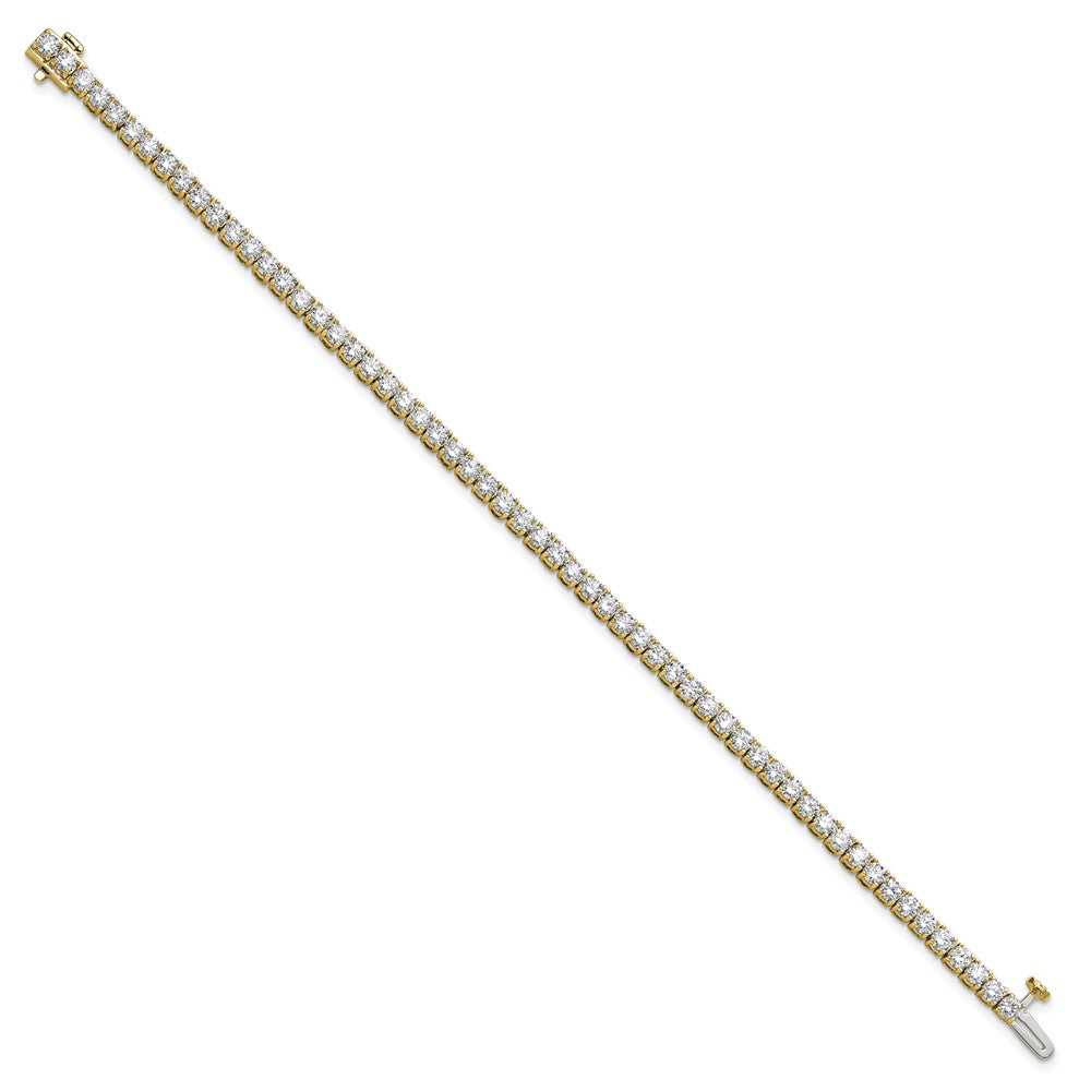 14k 5ct Lab Grown Diamond VS+ F+ Complete Tennis Bracelet