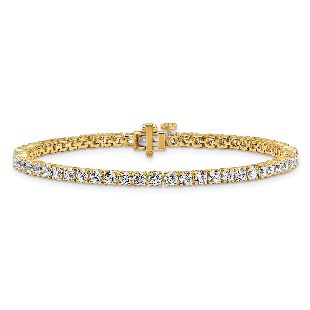 14k 5ct Lab Grown Diamond VS+ F+ Complete Tennis Bracelet