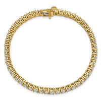 14k 7ct Lab Grown Diamond VS/SI+ G+ Complete Tennis Bracelet