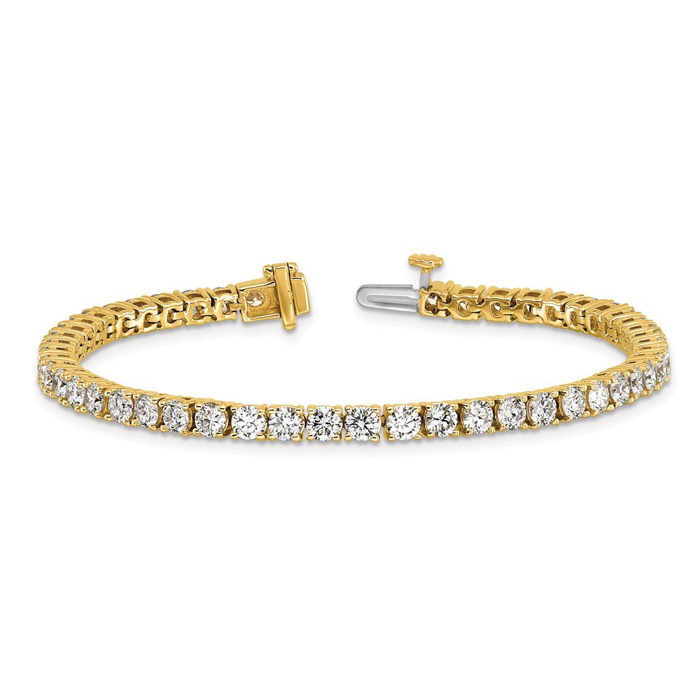 14k 7ct Lab Grown Diamond VS+ F+ Complete Tennis Bracelet