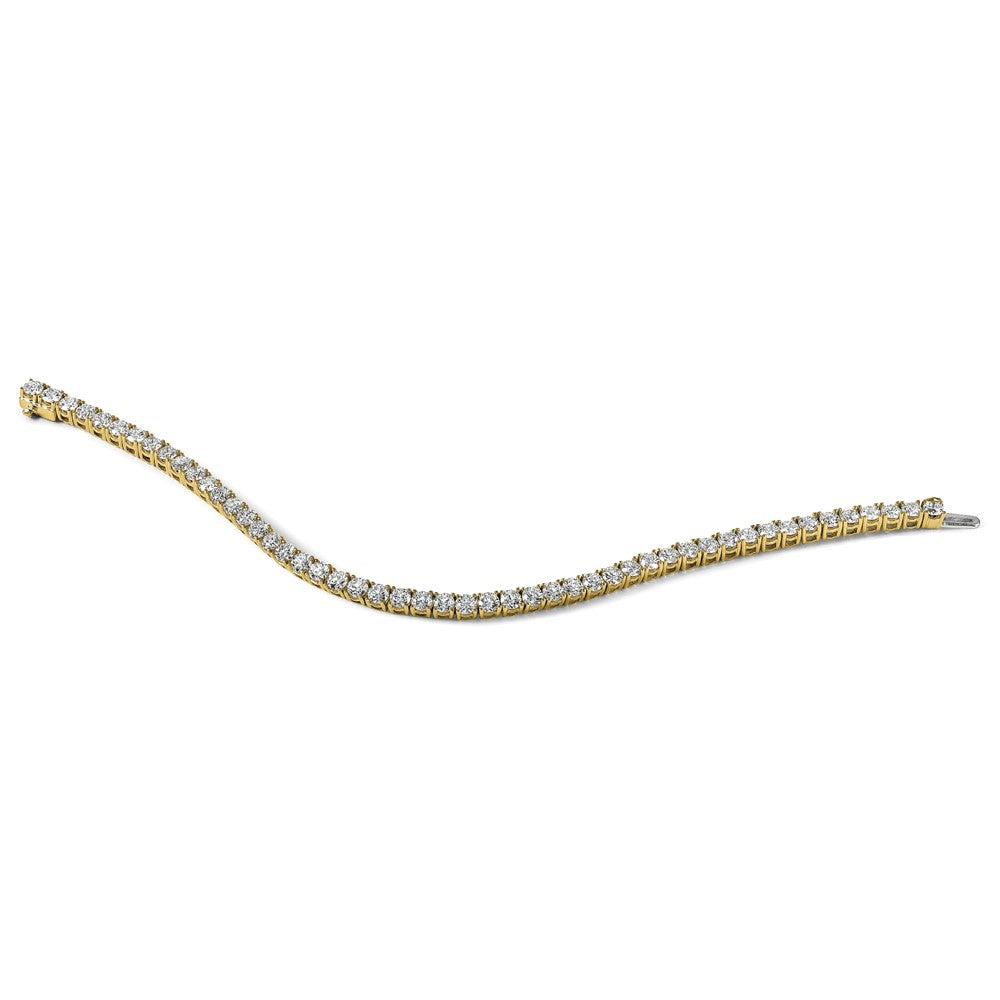 14k 7ct Lab Grown Diamond VS+ F+ Complete Tennis Bracelet