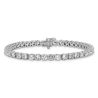 14k White Gold  9ct Lab Grown Dia VS/SI+ G+ Complete Tennis Bracelet