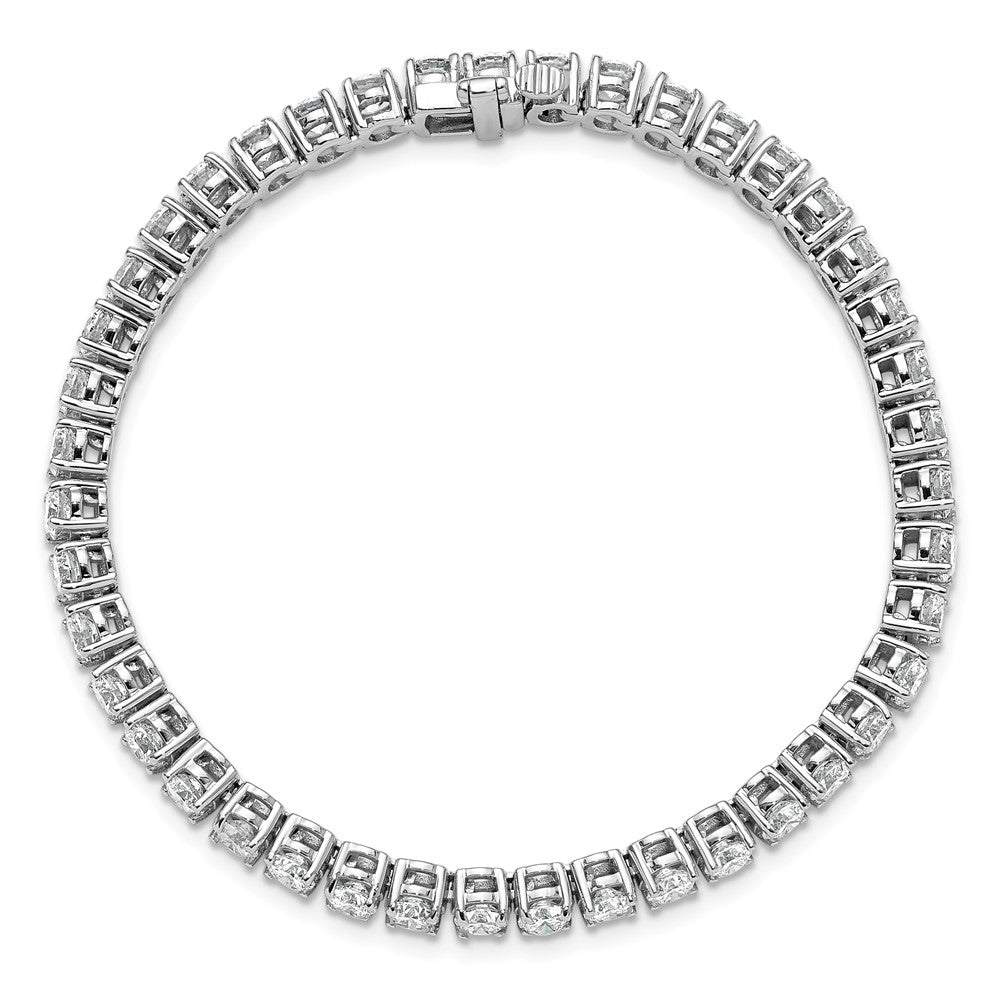 14k White Gold  9ct Lab Grown Dia VS/SI+ G+ Complete Tennis Bracelet