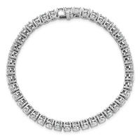 14k White Gold  9ct Lab Grown Dia VS/SI+ G+ Complete Tennis Bracelet