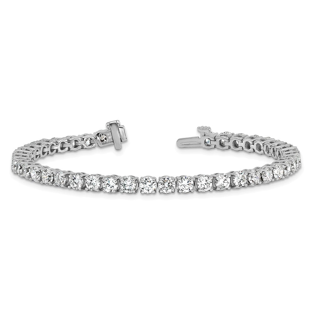 14k White Gold  9ct Lab Grown Dia VS/SI+ G+ Complete Tennis Bracelet