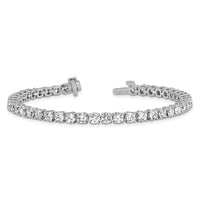 14k White Gold  9ct Lab Grown Dia VS/SI+ G+ Complete Tennis Bracelet