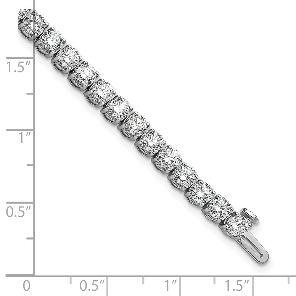 14k White Gold  9ct Lab Grown Dia VS/SI+ G+ Complete Tennis Bracelet