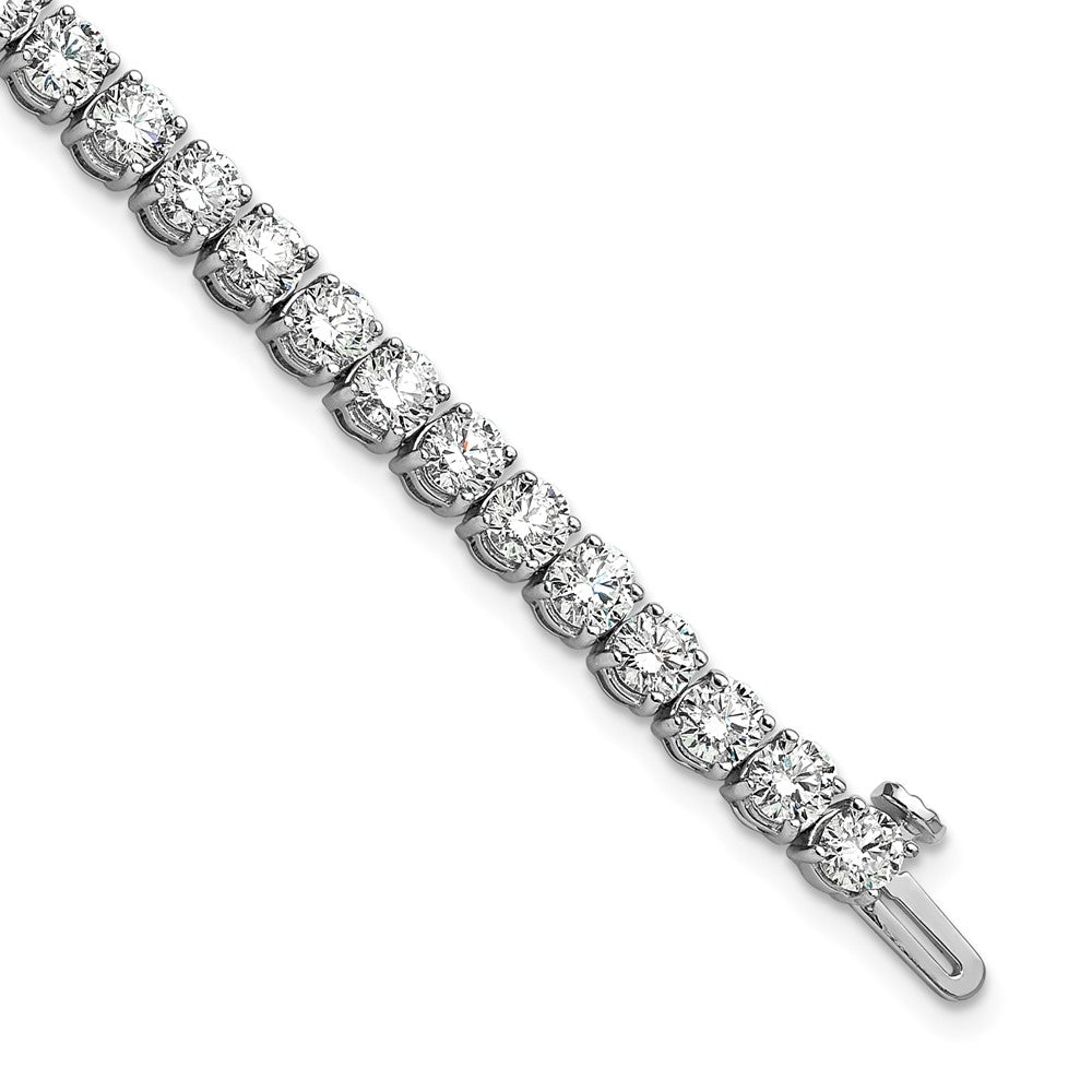 14k White Gold  9ct Lab Grown Dia VS/SI+ G+ Complete Tennis Bracelet