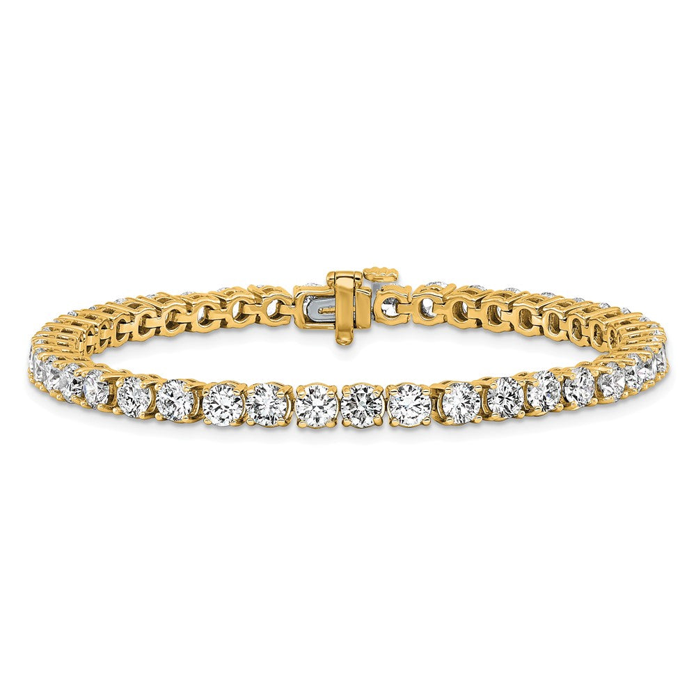 14k 9ct Lab Grown Diamond VS+ F+ Complete Tennis Bracelet
