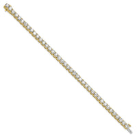 14k 12 1/2ct Lab Grown Diamond VS+ F+ Complete Tennis Bracelet