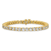 14k 12 1/2ct Lab Grown Diamond VS+ F+ Complete Tennis Bracelet