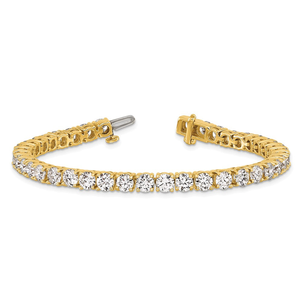 14k 12 1/2ct Lab Grown Diamond VS+ F+ Complete Tennis Bracelet