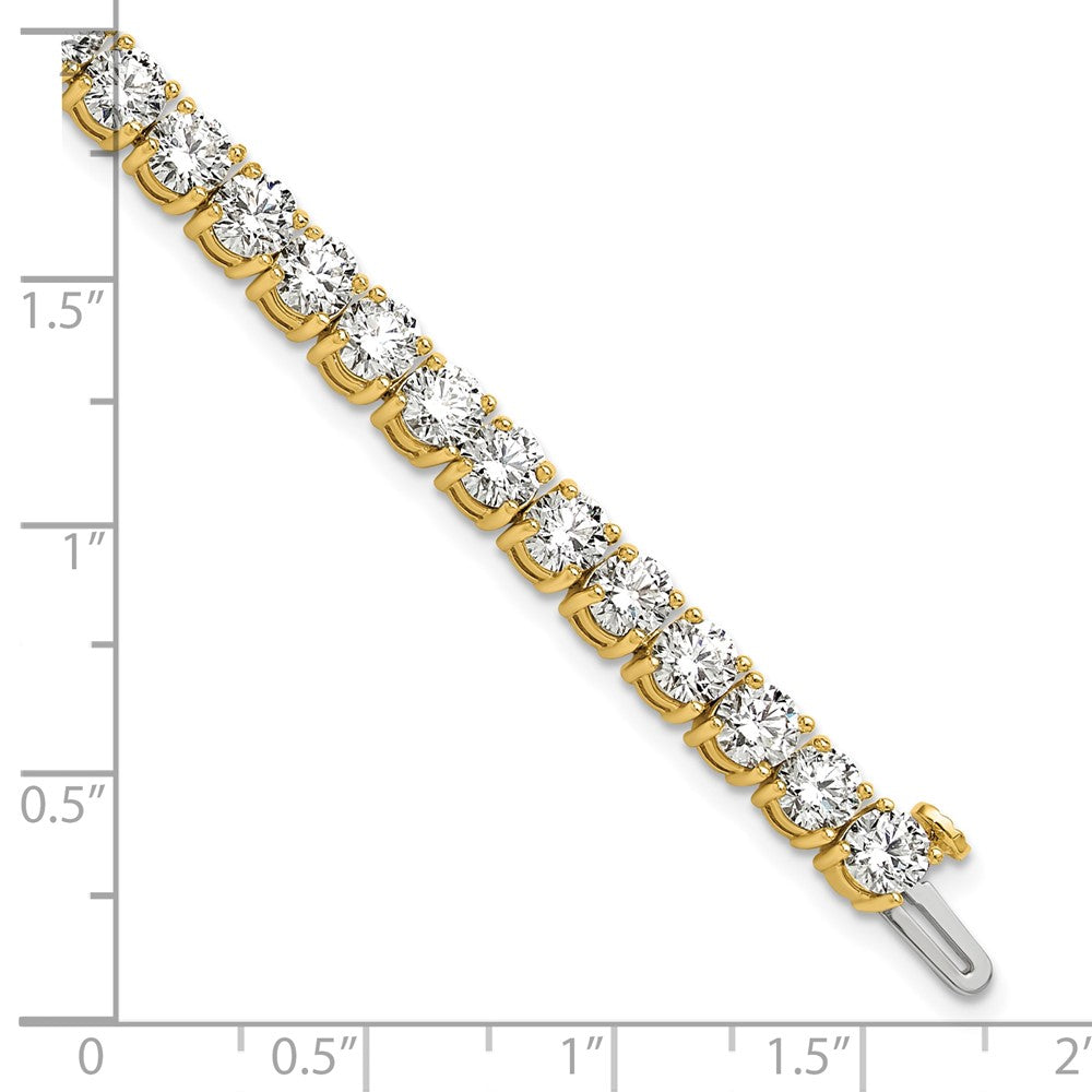 14k 12 1/2ct Lab Grown Diamond VS+ F+ Complete Tennis Bracelet