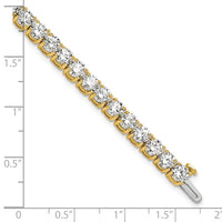 14k 12 1/2ct Lab Grown Diamond VS+ F+ Complete Tennis Bracelet