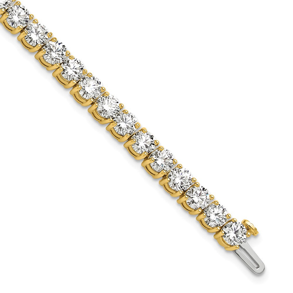 14k 12 1/2ct Lab Grown Diamond VS+ F+ Complete Tennis Bracelet