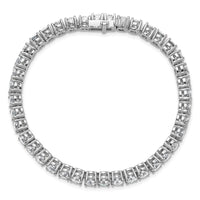 14k White Gold  14ct Lab Grown Dia VS/SI+ G+ Complete Tennis Bracelet