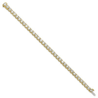 14k 14ct Lab Grown Diamond VS+ F+ Complete Tennis Bracelet