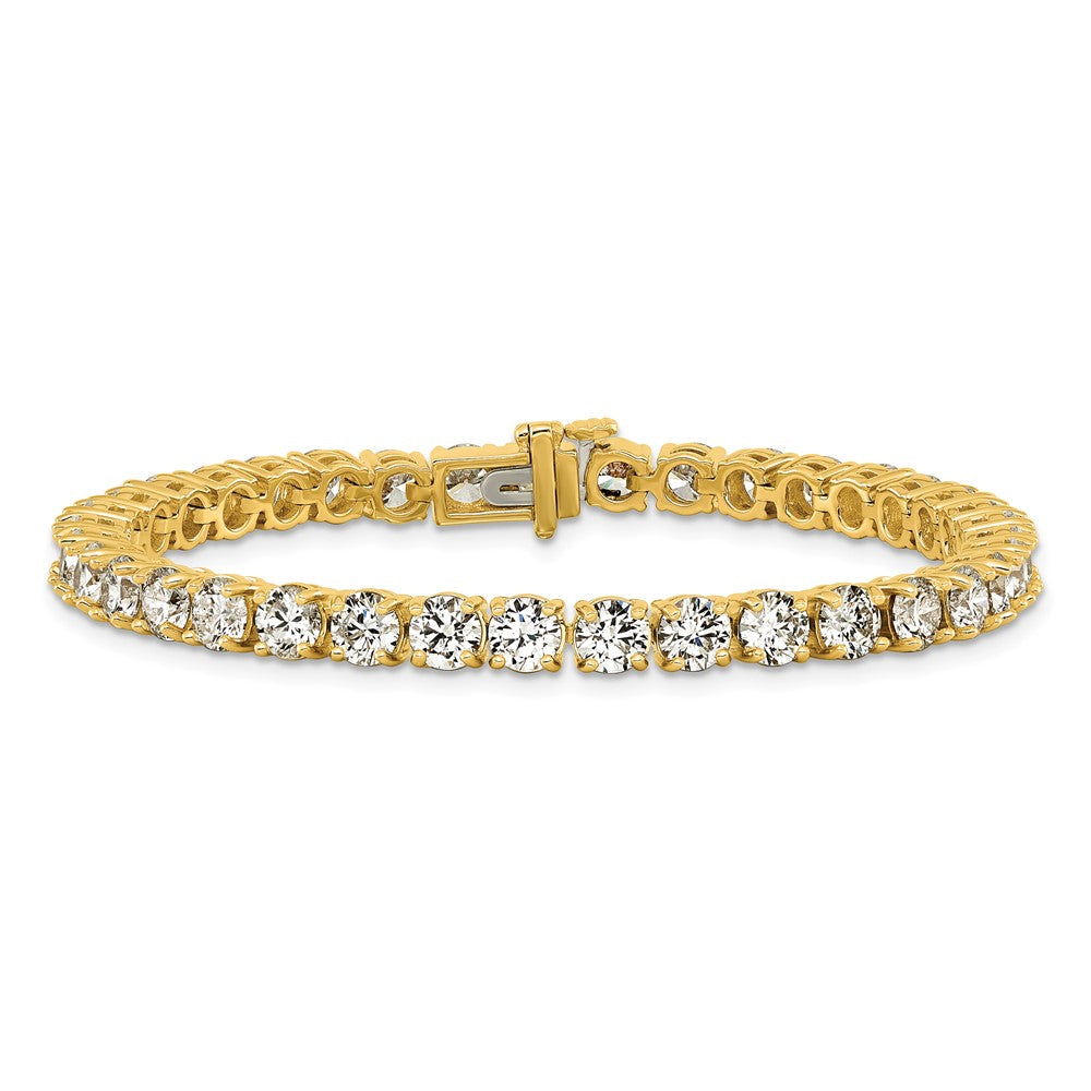 14k 14ct Lab Grown Diamond VS+ F+ Complete Tennis Bracelet
