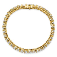 14k 14ct Lab Grown Diamond VS+ F+ Complete Tennis Bracelet