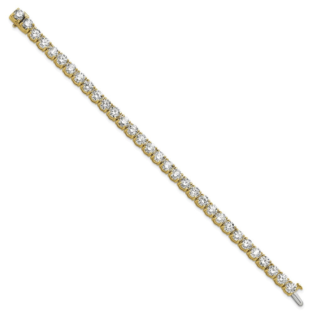 14k 16ct Lab Grown Diamond VS+ F+ Complete Tennis Bracelet