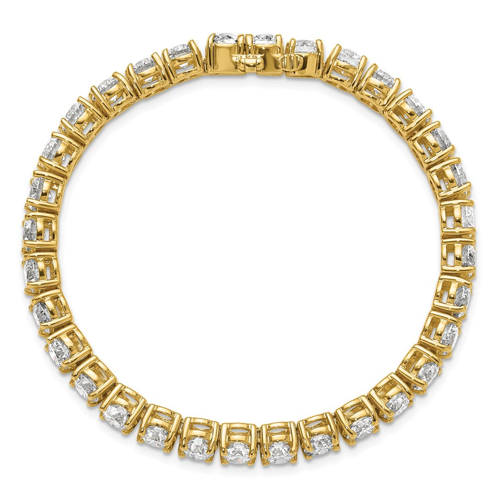 14k 16ct Lab Grown Diamond VS+ F+ Complete Tennis Bracelet