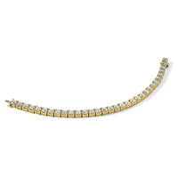 14k 16ct Lab Grown Diamond VS+ F+ Complete Tennis Bracelet