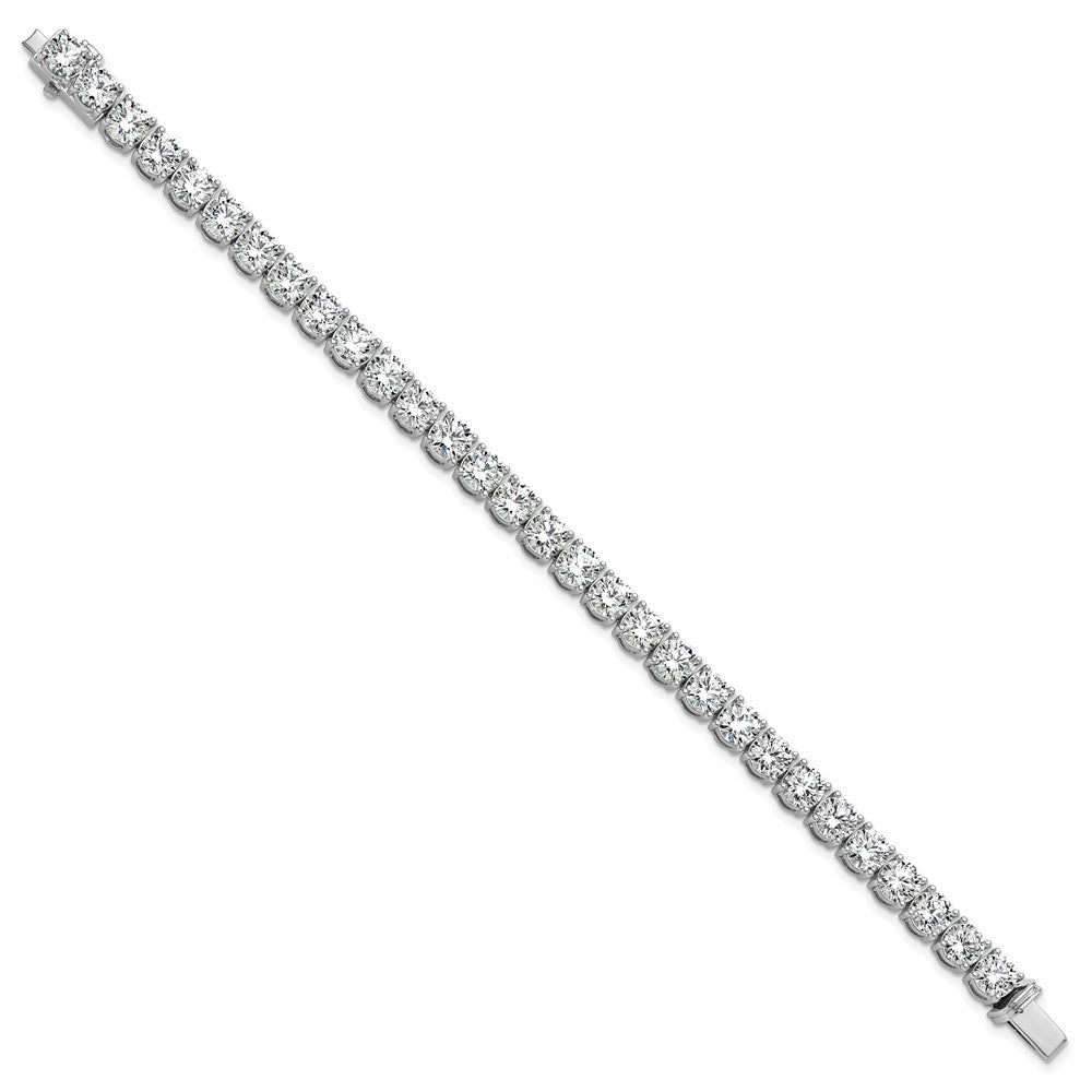 14k White Gold  22 1/2ct Lab Grown Dia VS+ F+ Complete Tennis Bracelet