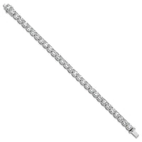 14k White Gold  22 1/2ct Lab Grown Dia VS+ F+ Complete Tennis Bracelet