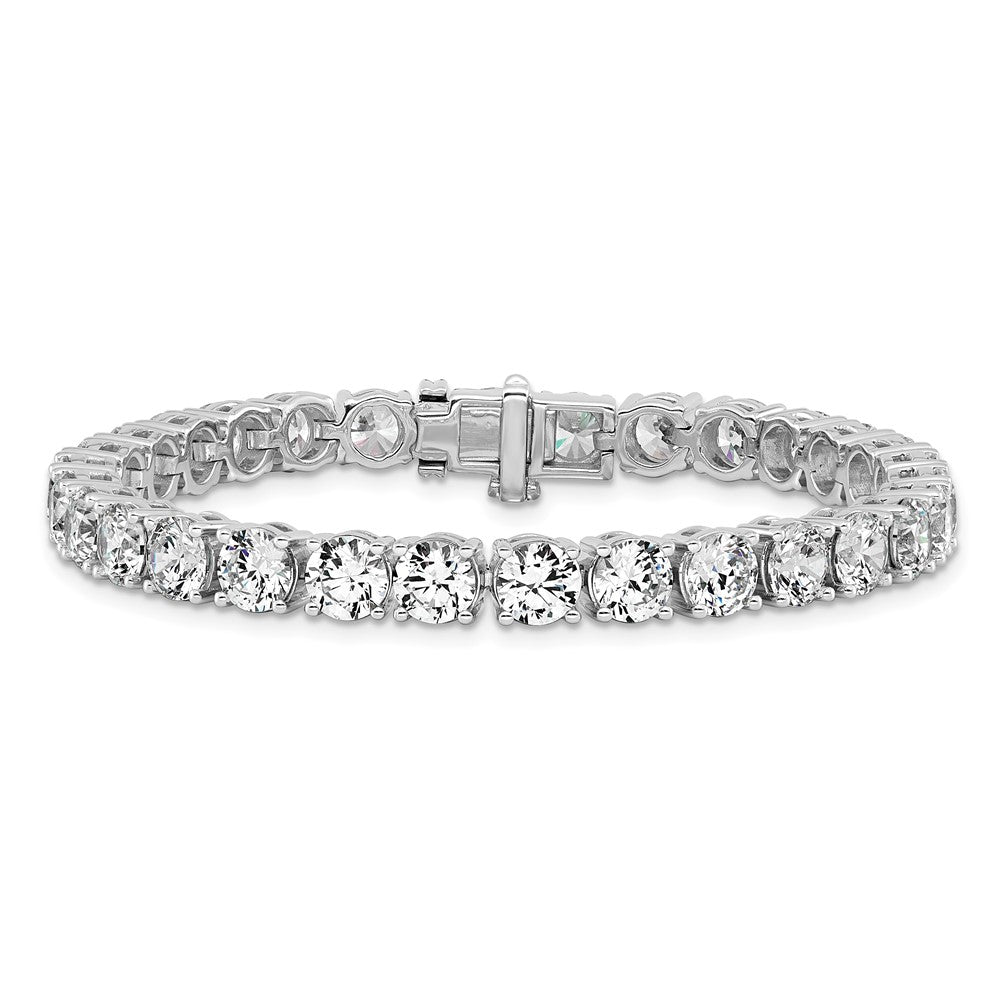 14k White Gold  22 1/2ct Lab Grown Dia VS+ F+ Complete Tennis Bracelet