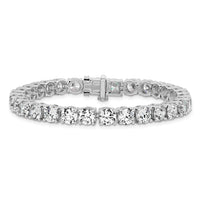 14k White Gold  22 1/2ct Lab Grown Dia VS+ F+ Complete Tennis Bracelet