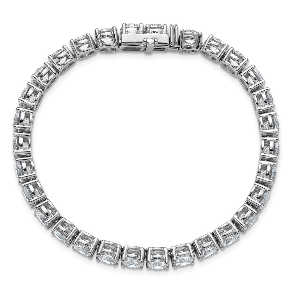 14k White Gold  22 1/2ct Lab Grown Dia VS+ F+ Complete Tennis Bracelet