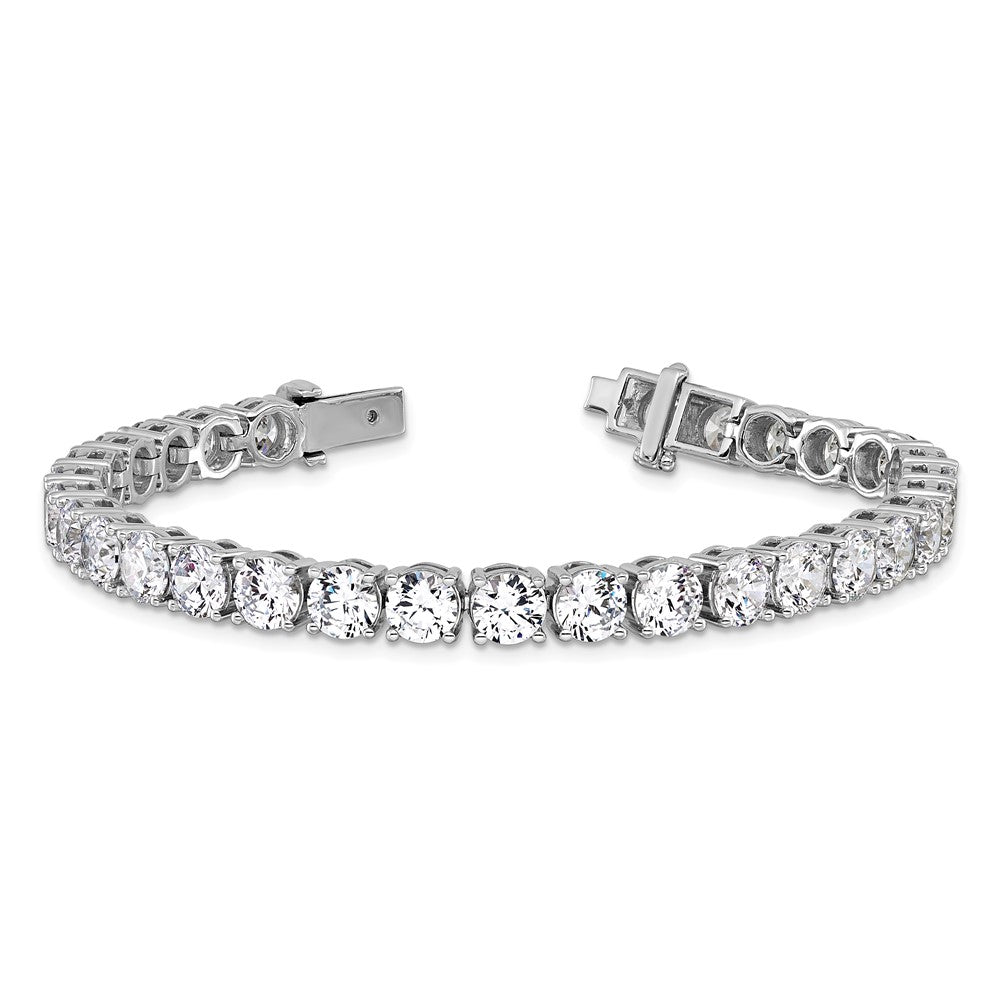 14k White Gold  22 1/2ct Lab Grown Dia VS+ F+ Complete Tennis Bracelet
