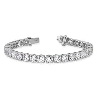 14k White Gold  22 1/2ct Lab Grown Dia VS+ F+ Complete Tennis Bracelet