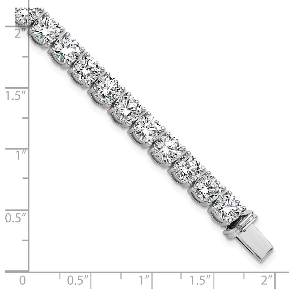 14k White Gold  22 1/2ct Lab Grown Dia VS+ F+ Complete Tennis Bracelet