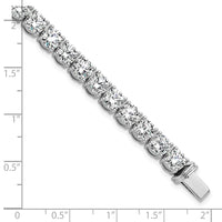 14k White Gold  22 1/2ct Lab Grown Dia VS/SI+ G+ Complete Tennis Bracelet