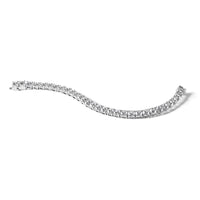 14k White Gold  22 1/2ct Lab Grown Dia VS+ F+ Complete Tennis Bracelet