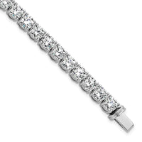 14k White Gold  22 1/2ct Lab Grown Dia VS+ F+ Complete Tennis Bracelet