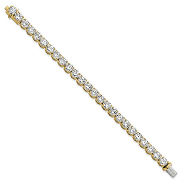 14k 25ct Lab Grown Diamond VS+ F+ Complete Tennis Bracelet